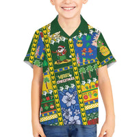 Solomon Islands Christmas Family Matching Mermaid Dress and Hawaiian Shirt Festive Beach Vibes - Polynesian Pride