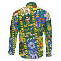 Solomon Islands Christmas Family Matching Puletasi and Hawaiian Shirt Festive Beach Vibes LT05 - Polynesian Pride