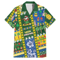 Solomon Islands Christmas Family Matching Summer Maxi Dress and Hawaiian Shirt Festive Beach Vibes - Polynesian Pride