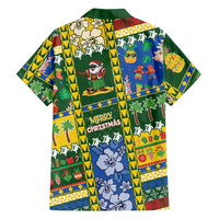 Solomon Islands Christmas Family Matching Summer Maxi Dress and Hawaiian Shirt Festive Beach Vibes - Polynesian Pride