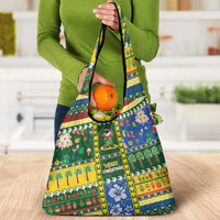 Solomon Islands Christmas Grocery Bag Festive Beach Vibes - Polynesian Pride