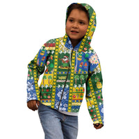 Solomon Islands Christmas Kid Hoodie Festive Beach Vibes - Polynesian Pride