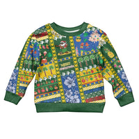 Solomon Islands Christmas Kid Ugly Christmas Sweater Festive Beach Vibes - Polynesian Pride