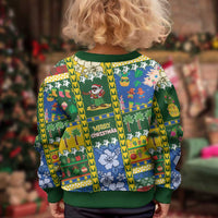 Solomon Islands Christmas Kid Ugly Christmas Sweater Festive Beach Vibes - Polynesian Pride