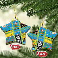 Tuvalu Christmas Ceramic Ornament Festive Beach Vibes LT05 Star Blue - Polynesian Pride