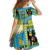 Tuvalu Christmas Family Matching Off Shoulder Short Dress and Hawaiian Shirt Festive Beach Vibes LT05 - Polynesian Pride