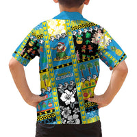 Tuvalu Christmas Family Matching Tank Maxi Dress and Hawaiian Shirt Festive Beach Vibes - Polynesian Pride