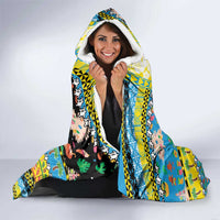 Tuvalu Christmas Hooded Blanket Festive Beach Vibes - Polynesian Pride