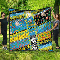 Tuvalu Christmas Quilt Festive Beach Vibes - Polynesian Pride