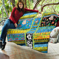 Tuvalu Christmas Quilt Festive Beach Vibes - Polynesian Pride