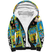 Tuvalu Christmas Sherpa Hoodie Festive Beach Vibes - Polynesian Pride