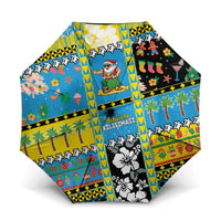 Tuvalu Christmas Umbrella Festive Beach Vibes - Polynesian Pride