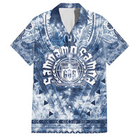 Samoa 685 Family Matching Tank Maxi Dress and Hawaiian Shirt Polynesian Pattern Tie Dye Style
