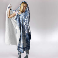 Samoa 685 Hooded Blanket Polynesian Pattern Tie Dye Style