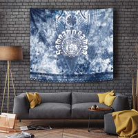 Samoa 685 Tapestry Polynesian Pattern Tie Dye Style LT05 Blue - Polynesian Pride