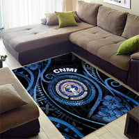 Northern Mariana Islands Area Rug Ocean Floral Pattern LT05
