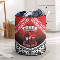 Rugby Tonga MMT Laundry Basket Mana O Tonga LT05 Red - Polynesian Pride