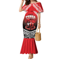 Custom Rugby Tonga MMT Family Matching Mermaid Dress and Hawaiian Shirt Mana O Tonga - Polynesian Pride
