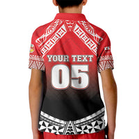 Custom Rugby Tonga MMT Kid Polo Shirt Mana O Tonga LT05 - Polynesian Pride