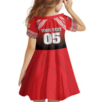 Custom Rugby Tonga MMT Kid Short Sleeve Dress Mana O Tonga LT05 - Polynesian Pride