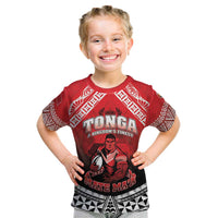 Custom Rugby Tonga MMT Kid T Shirt Mana O Tonga LT05 Red - Polynesian Pride