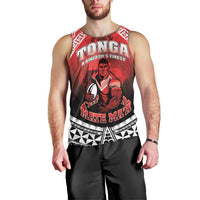 Custom Rugby Tonga MMT Men Tank Top Mana O Tonga LT05 - Polynesian Pride