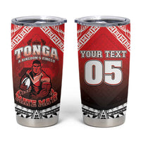 Custom Rugby Tonga MMT Tumbler Cup Mana O Tonga LT05 Red - Polynesian Pride