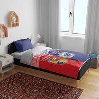 Rugby Samoa And Tonga Bedding Set Toa Samoa With Mate Maa LT05 - Polynesian Pride