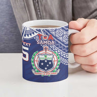Custom Rugby Samoa And Tonga Ceramic Mug Toa Samoa With Mate Maa LT05 - Polynesian Pride
