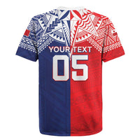 Custom Rugby Samoa And Tonga Rugby Jersey Toa Samoa With Mate Maa LT05 - Polynesian Pride