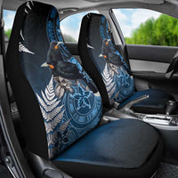 New Zealand Huia Bird Car Seat Cover Aotearoa Maori Pattern