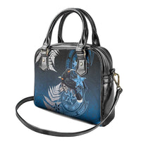 New Zealand Huia Bird Shoulder Handbag Aotearoa Maori Pattern