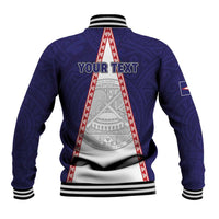 Personalised American Samoa Flag Day Baseball Jacket Flag Style LT05 - Polynesian Pride