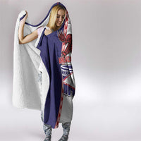 American Samoa Flag Day Hooded Blanket Flag Style