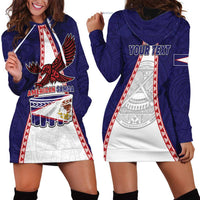 Personalised American Samoa Flag Day Hoodie Dress Flag Style