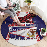 American Samoa Flag Day Round Carpet Flag Style LT05 - Polynesian Pride