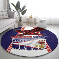 American Samoa Flag Day Round Carpet Flag Style LT05 - Polynesian Pride