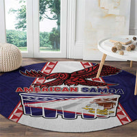 American Samoa Flag Day Round Carpet Flag Style LT05 - Polynesian Pride