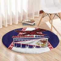 American Samoa Flag Day Round Carpet Flag Style LT05 - Polynesian Pride