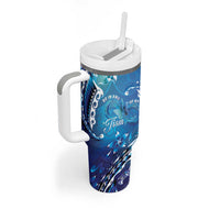 Polynesia Autism Awareness Tumbler With Handle Be In Awe Of My 'Tism