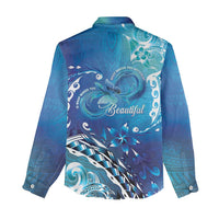 Polynesia Autism Awareness Women Casual Shirt Be In Awe Of My 'Tism