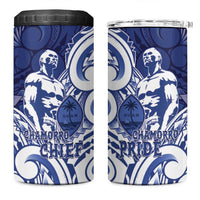 Guam Chief Kepuha 4 in 1 Can Cooler Tumbler Chamorro Pride LT05 One Size: 16 oz Blue - Polynesian Pride