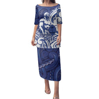 Guam Chief Kepuha Family Matching Puletasi and Hawaiian Shirt Chamorro Pride