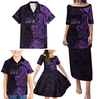 Personalised Lupus Warrior Family Matching Puletasi and Hawaiian Shirt Never Give Up Polynesian Style LT05 - Polynesian Pride