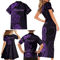Personalised Lupus Warrior Family Matching Short Sleeve Bodycon Dress and Hawaiian Shirt Never Give Up Polynesian Style LT05 - Polynesian Pride