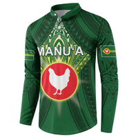 Personalized American Samoa Manu'a Cession Day Button Sweatshirt With Polynesian Pattern LT05 - Polynesian Pride