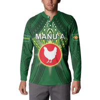 Personalized American Samoa Manu'a Cession Day Button Sweatshirt With Polynesian Pattern LT05 - Polynesian Pride