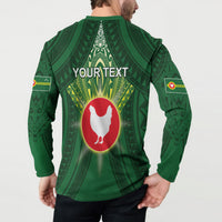 Personalized American Samoa Manu'a Cession Day Button Sweatshirt With Polynesian Pattern LT05 - Polynesian Pride