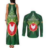 Personalized American Samoa Manu'a Cession Day Couples Matching Tank Maxi Dress and Long Sleeve Button Shirt With Polynesian Pattern LT05 - Polynesian Pride
