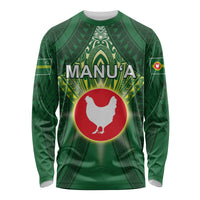 Personalized American Samoa Manu'a Cession Day Long Sleeve Shirt With Polynesian Pattern